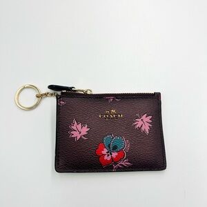 Coach Wildflower Card Wallet/Key Holder EUC